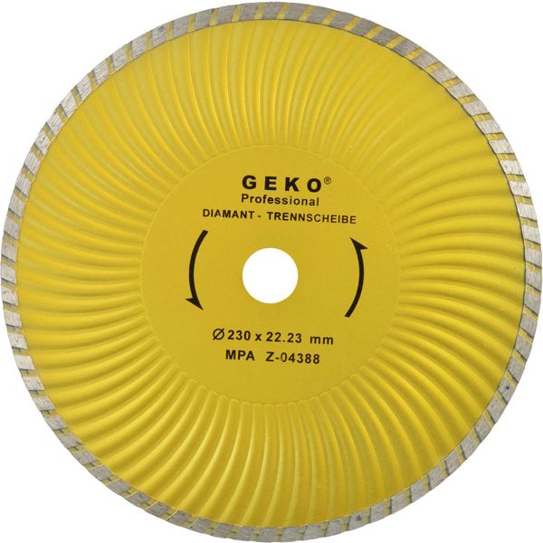 Geko διαμαντόδισκος 230 turbo plus PROFI (G00274)