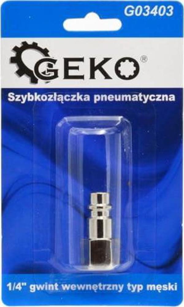 Geko Αρσενικός Πνευματικός Σύνδεσμος 1/4" με Εσωτερικό Σπείρωμα G03403, 10 τμχ.