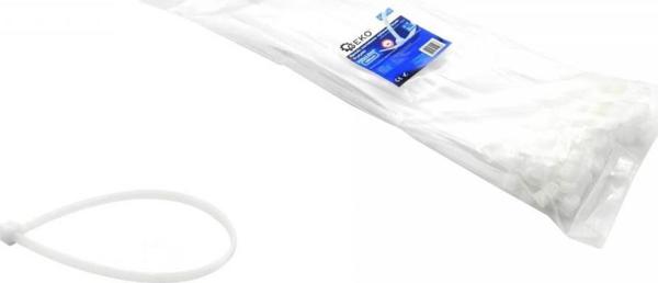 Geko Δεματικά Καλωδίων Νάιλον Λευκά 200x3.6mm UV, 100τμχ. G17148