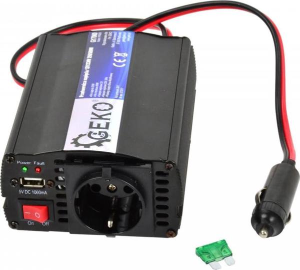 Geko Μετατροπέας Τάσης Αυτοκινήτου 12V σε 230V, 250/500W, G17000