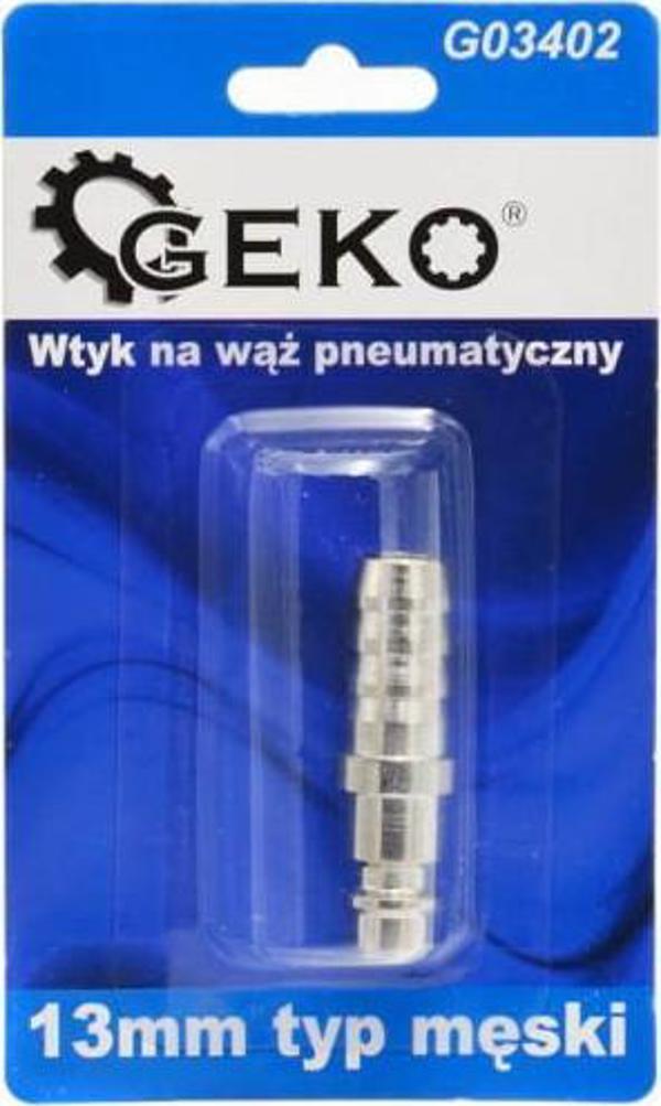Geko Σύνδεσμος για Πνευματικό Σωλήνα 13mm Αρσενικός G03402, Blister (10/100)