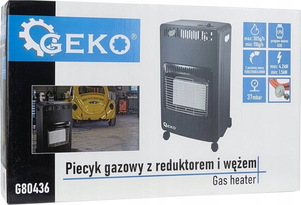 Geko Φορητή σόμπα αερίου με ρυθμιστή και σωλήνα 4,2kW – τύπος 2 (1)