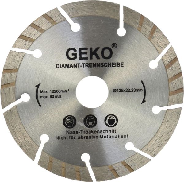 Geko Δίσκος διαμ.125mm γκρι-λέιζερ (200)/