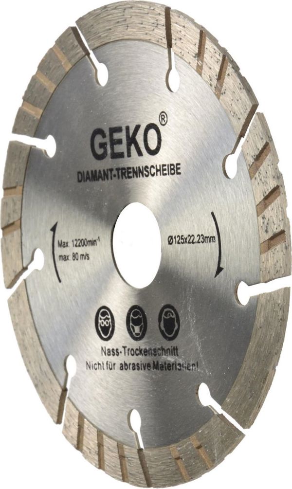 Geko Δίσκος διαμ.125mm γκρι-λέιζερ (200)/