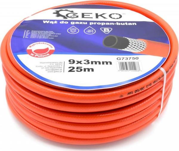 Geko ΣΩΛΗΝΑΣ ΓΙΑ ΠΡΟΠΑΝΙΟ-ΒΟΥΤΑΝΙΟ 9X3MM 25MB PL (1) G73750 GEKO
