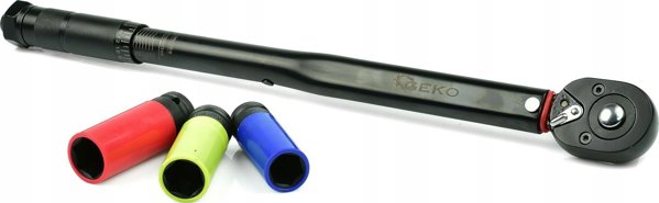 Geko Torque κλειδί 1/2" 28-210nm + υποδοχές αλουμινίου 3 τεμάχια. Μαύρο HD (10) 13537065 5901477168147
