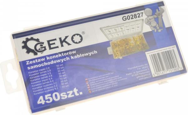 Geko Σετ Συνδετήρων Αυτοκινήτου 450τμχ. G02827 - Κλιπ Συγκράτησης Καλωδίων & Επενδύσεων