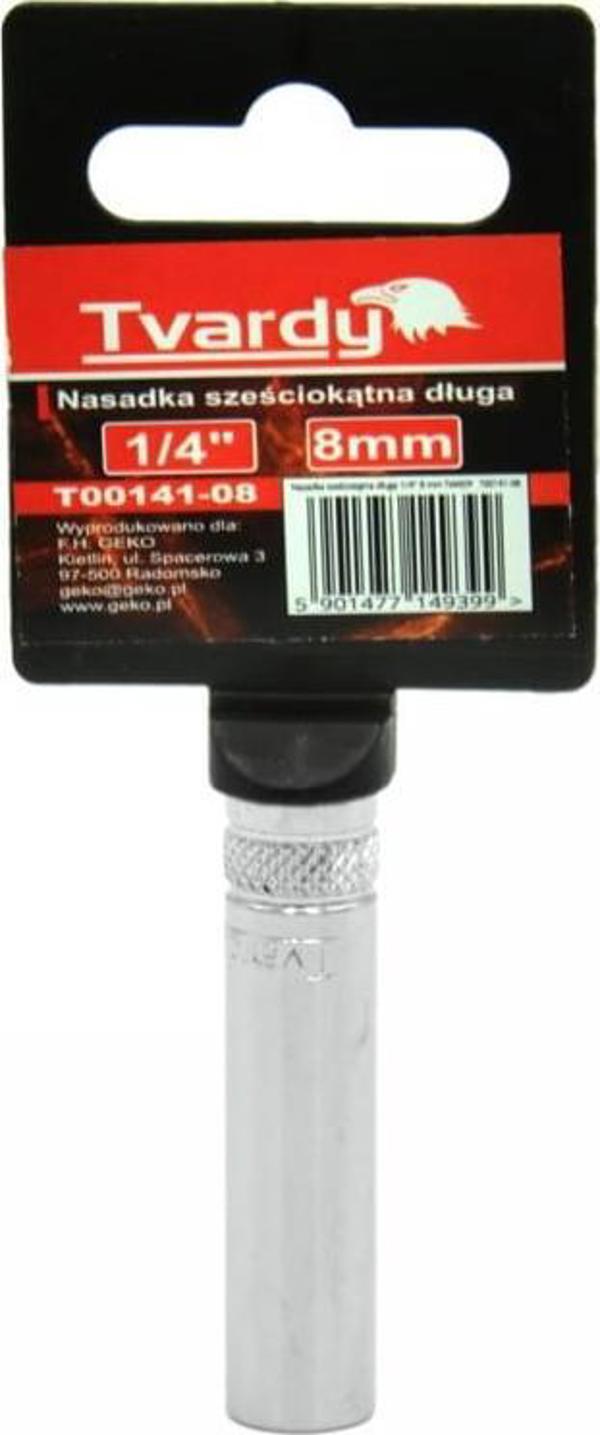 Geko Μακριά Εξάγωνη Μύτη 1/4" 8 MM TVARDY (10/100) T00141-08 GEKO