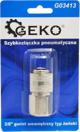 Geko Γρήγορος Σύνδεσμος Πνευματικός Θηλυκός 3/8" Εσωτερικό Σπείρωμα G03413