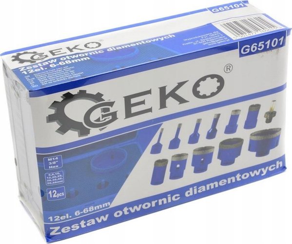 Σετ διαμαντένιων κοπτικών (12 τεμ.) G65101 GEKO