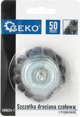 Geko Πλεκτή συρμάτινη βούρτσα με άξονα 50mm (100)