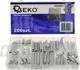 Geko Σετ Ελατηρίων 200 Τεμαχίων G02922 - Σετ Ελατήρια Συμπίεσης και Επέκτασης