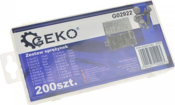 Geko Σετ Ελατηρίων 200 Τεμαχίων G02922 - Σετ Ελατήρια Συμπίεσης και Επέκτασης