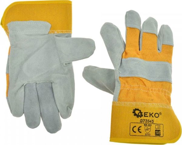 Geko Δερμάτινα γάντια εργασίας μέγεθος 10.5" (G73545)