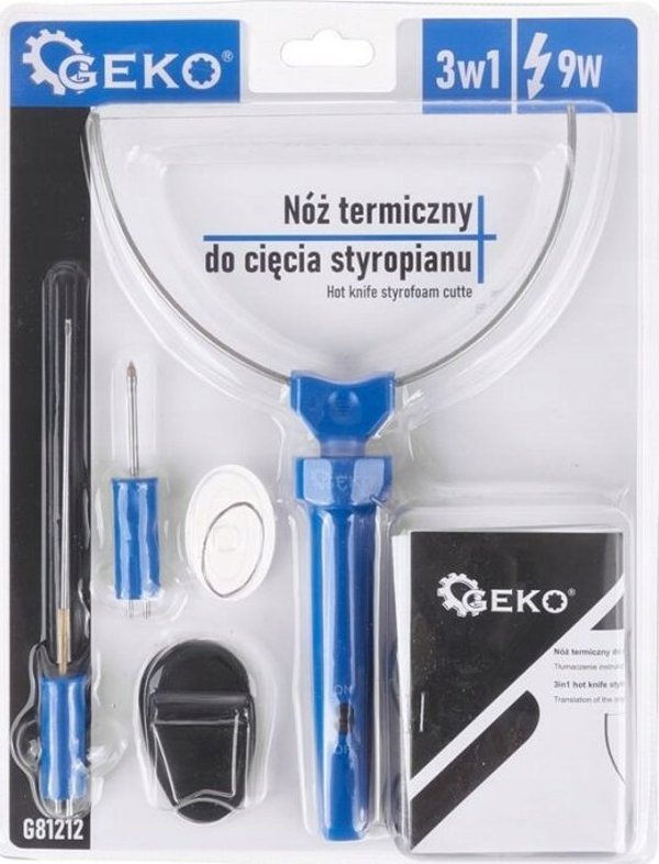 Geko ΘΕΡΜΙΚΟ ΜΑΧΑΙΡΙ ΓΙΑ ΚΟΠΗ ΦΕΛΙΖΟΛ 3 σε 1 9W GEKO