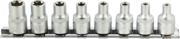 Geko 8el.zestaw nasadek torx E4-14mm 3/8"CRV(5/20)