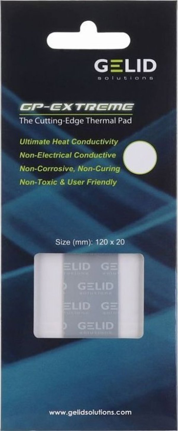 Gelid Extreme Θερμικό Μαξιλαράκι Ψύξης 120x20x3.0mm TP-GP05-E