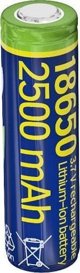 Επαναφορτιζόμενη Μπαταρία Gembird 18650 Li-Ion 10C 2500mAh