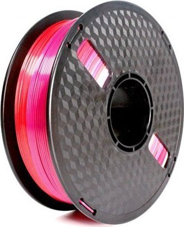 Gembird Νήμα PLA Silk Rainbow 3D Εκτύπωσης 1.75mm 1kg Κόκκινο/Μωβ