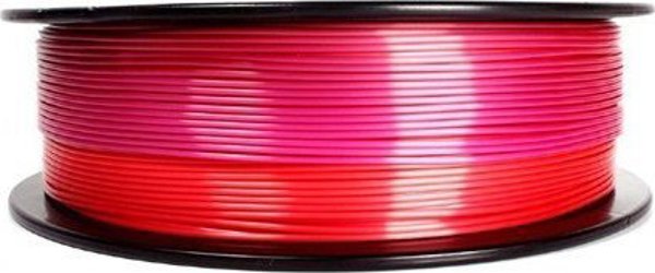 Gembird Νήμα PLA Silk Rainbow 3D Εκτύπωσης 1.75mm 1kg Κόκκινο/Μωβ