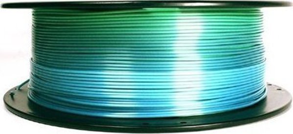 Gembird Νήμα PLA Silk Rainbow μπλε/πράσινο 1.75mm 1kg (3DP-PLA-SK-01-BG)