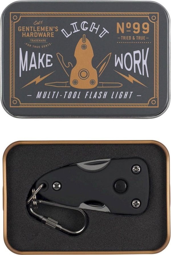 Gentlemens Hardware Πολυεργαλείο Τσέπης με Φακό | GENTLEMENS HARDWARE