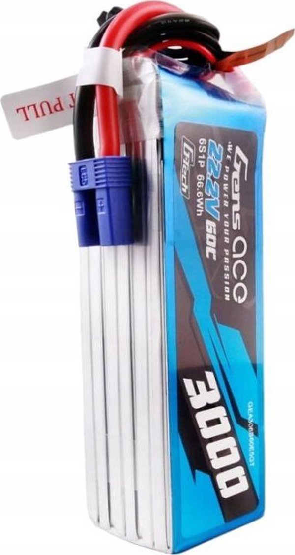 Gens ace Μπαταρία Gens ace G-Tech 3000mAh 22.2V 60C 6S1P Lipo με σύνδεσμο EC5 plug
