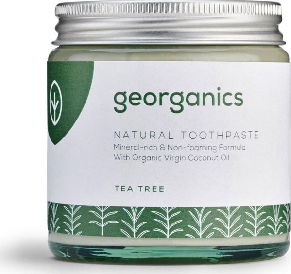 Georganics Ορυκτή Οδοντόκρεμα Tea Tree, Φυσική Φροντίδα Δοντιών, 60ml