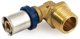Γωνιακός Σύνδεσμος Πρεσαριστός GF 90° 16mm x 1/2" Θηλυκός για Πολυστρωματική Σωλήνα
