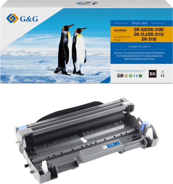 G&G Συμβατό Drum Unit DR3100 για Brother, Μαύρο, 25.000 Σελίδες