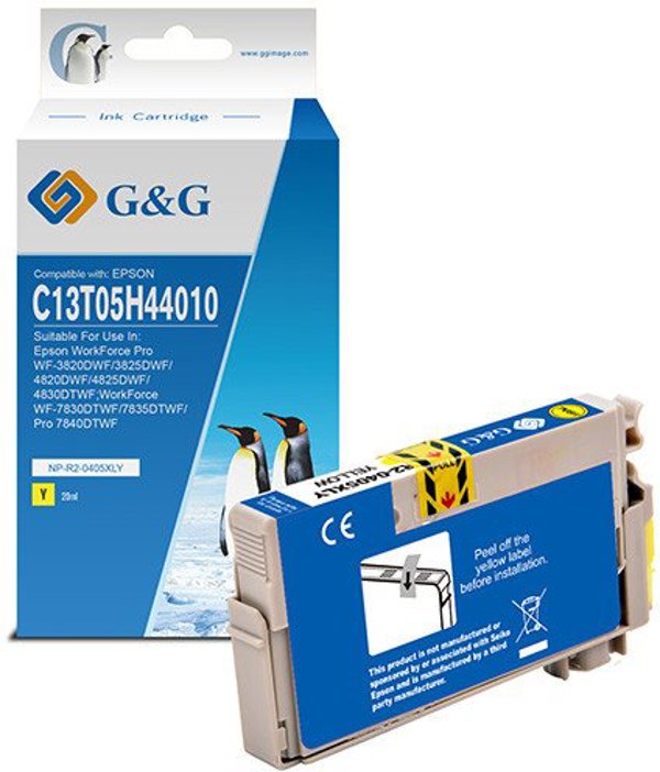 G&G Συμβατό Μελάνι για C13T05H44010, NP-R2-0405XLY, Yellow, Κίτρινο