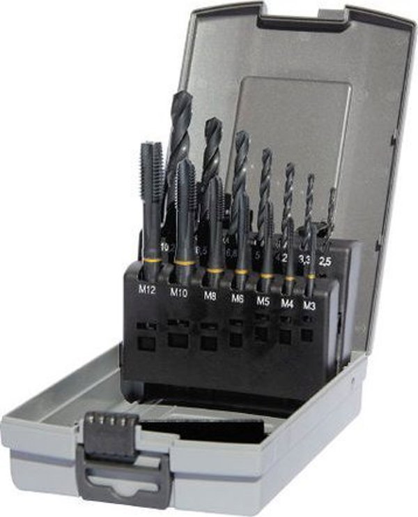 Ghring Set of machine taps and drills for blind holes M3-M12 GUHRING