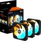 GIGABYTE ανεμιστήρας EZ CHAIN RVS FAN 3-PACK, 3x120mm, μαύρο