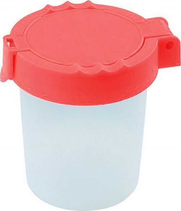 Gimboo Κύπελλο Νερού με Κλείδωμα Εκροής, 150ml, Πλαστικό για Ζωγραφική, Ποικιλία Χρωμάτων