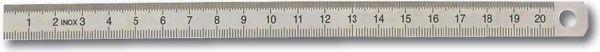 Gimex Μεταλλικός χάρακας MLPD inox 30cm (214.193)