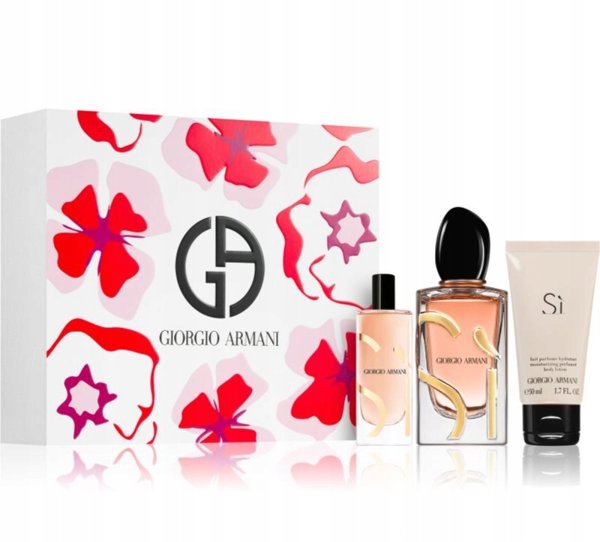 Giorgio Armani Si Intense Γυναικείο Σετ Αρωμάτων: EDP 100ml, Body Lotion 50ml & EDP 15ml