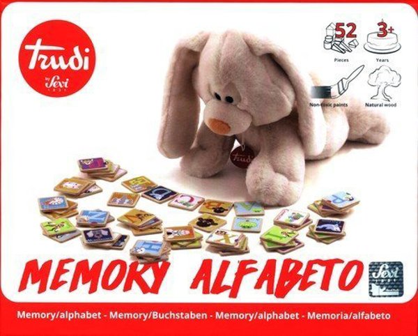 Giochi Εκπαιδευτικό Παιχνίδι Μνήμης με το Αλφάβητο - 52 Κάρτες με Γράμματα και Ζώα για Παιδιά από 3 Ετών