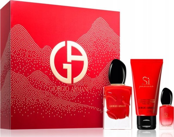 SET GIORGIO ARMANI Si Passione EDP spray 50ml + EDP 7ml + BODY LOTION 50ml