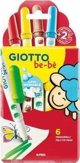 Giotto Be-Bè Μαρκαδόροι, 6 Χρώματα, Ασφαλείς για Μωρά & Νήπια, Δερματολογικά Ελεγμένοι, Μύτη 5mm