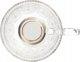 Ποτήρι γυάλινο Homla BARREL με σχέδια και χρυσή βάση, 360 ml