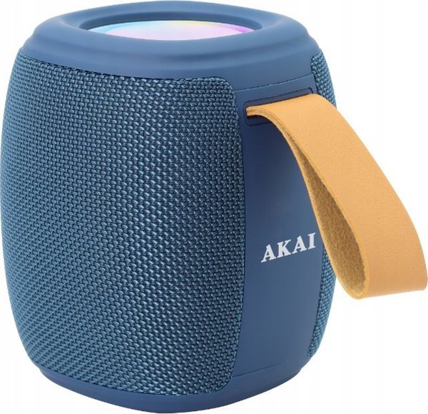Akai ABTS-V5 Φορητό Ηχείο Bluetooth Επαναφορτιζόμενο Μπλε