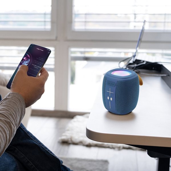 Akai ABTS-V5 Φορητό Ηχείο Bluetooth Επαναφορτιζόμενο Μπλε