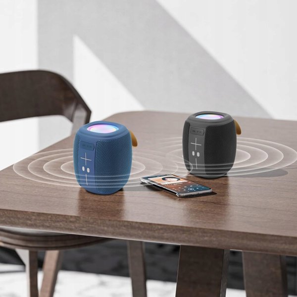 Akai ABTS-V5 Φορητό Ηχείο Bluetooth Επαναφορτιζόμενο Μπλε
