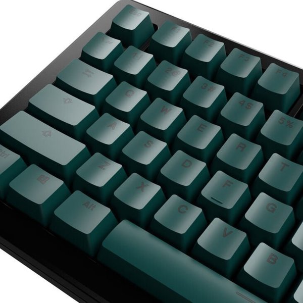Glorious Glorious GPBT Basics Keycaps, ANSI Layout (US), PBT, Dye-Sub - Totem Green