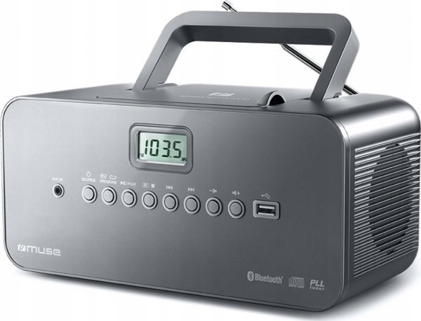 Φορητό ηχείο Muse Muse | Φορητό Bluetooth, Ραδιόφωνο CD/MP3 Player με USB | M-30BT | Bluetooth | Μαύρο | Φορητό | Ασύρματη σύνδεση