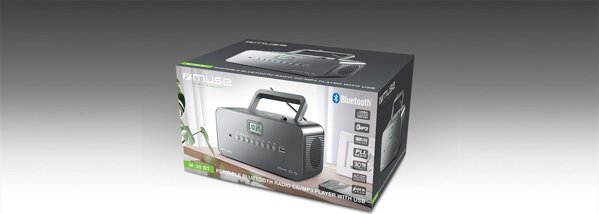 Φορητό ηχείο Muse Muse | Φορητό Bluetooth, Ραδιόφωνο CD/MP3 Player με USB | M-30BT | Bluetooth | Μαύρο | Φορητό | Ασύρματη σύνδεση