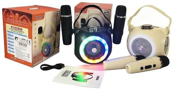 Ηχείο καραόκε με 2 μικρόφωνα USB MIX