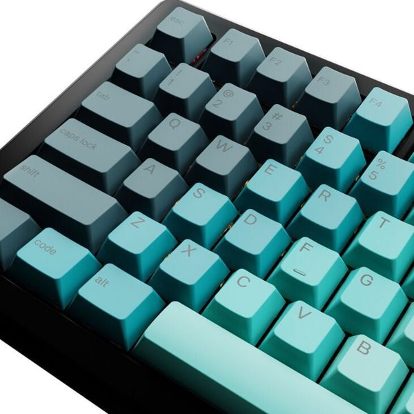Glorious Glorious GPBT Gradient Keycaps, ANSI Διάταξη (US), PBT, Dye-Sub - RainforestGlorious GPBT Gradient Keycaps - Rainforest - US - Retail