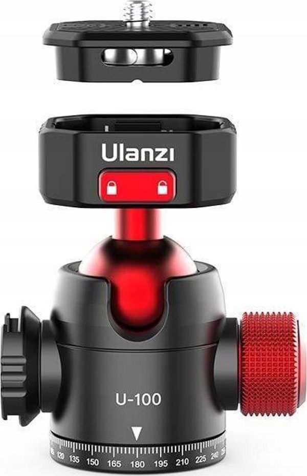 Κεφαλή Ulanzi Σφαιρική Κεφαλή 3D 1/4 3/8 Arca Swiss Ulanzi U-100
