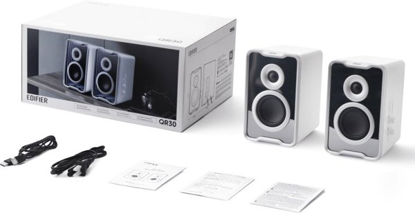 Edifier QR30 Επιτραπέζια ηχεία λευκό   Bluetooth,RGB λιανική